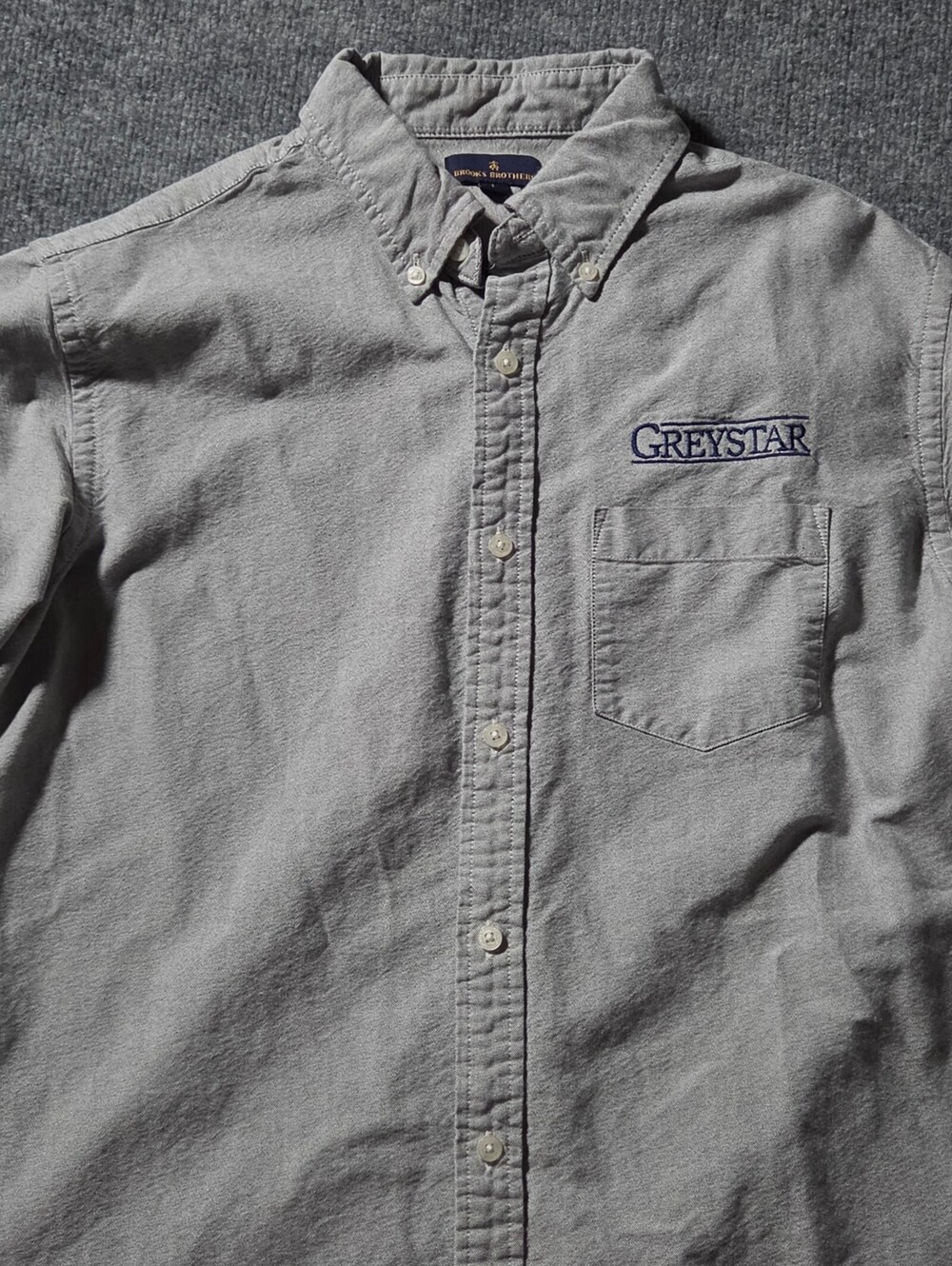 Brooks Brothers Grey Button-Up Shirt Large